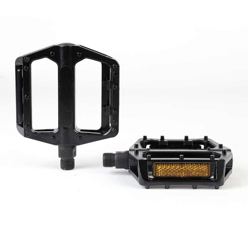 Load image into Gallery viewer, XLC Pd-M20AL Pedal 9/16 Bk Alloy Lo-Profile Platform Chome axle