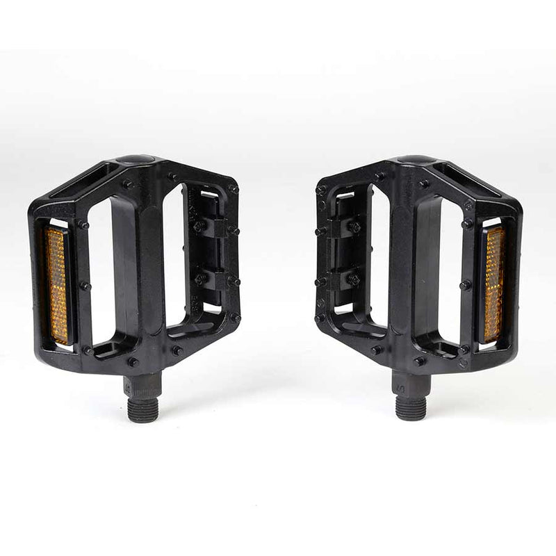 Load image into Gallery viewer, XLC Pd-M20AL Pedal 9/16 Bk Alloy Lo-Profile Platform Chome axle