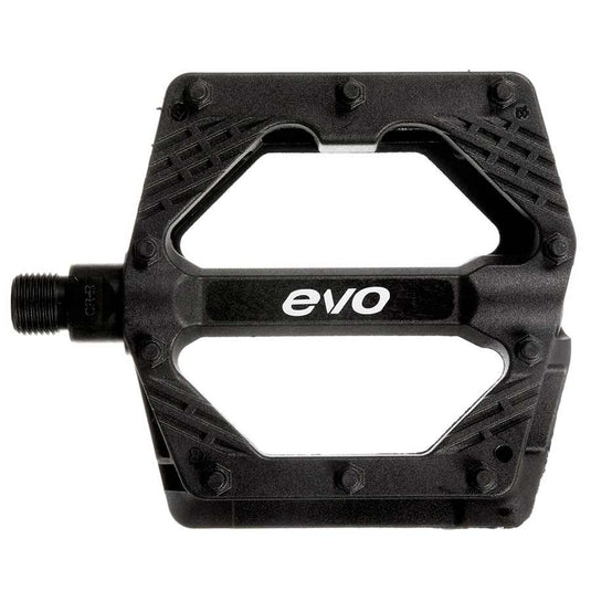 EVO Freefall Sport Platform Pedals, Body: Nylon, Spindle: Cr-Mo, 9/16'', Black, Pair