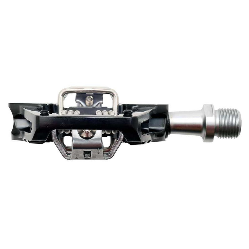 Load image into Gallery viewer, HT Pedals GT1 Clipless Platform Pedals, CrMo, Black/Silver
