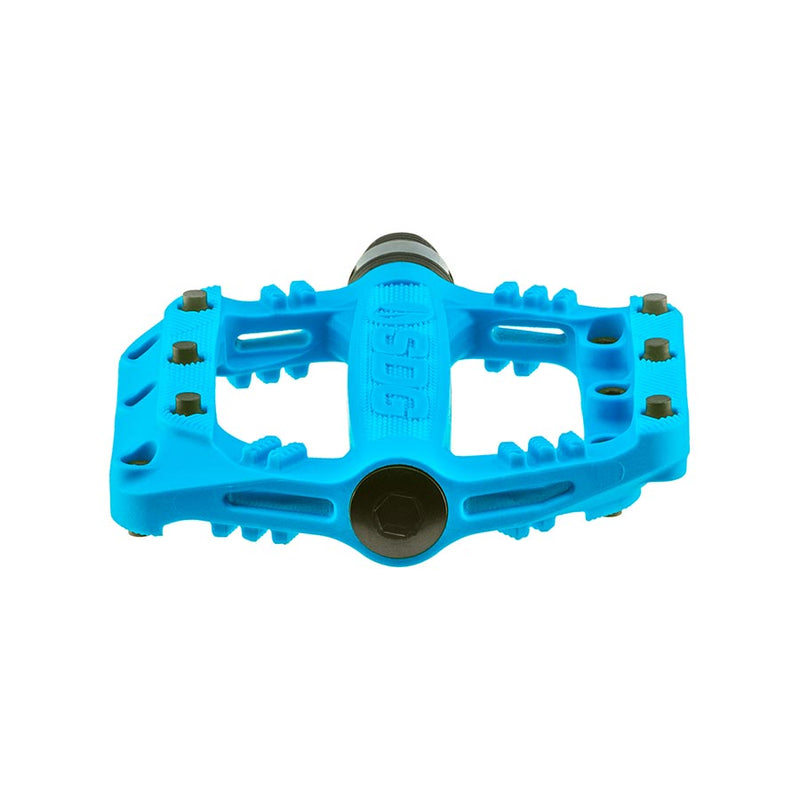 Load image into Gallery viewer, SDG Slater 90 Kids Platform Pedals 9/16" Composite Body Removable Pins Cyan Blue