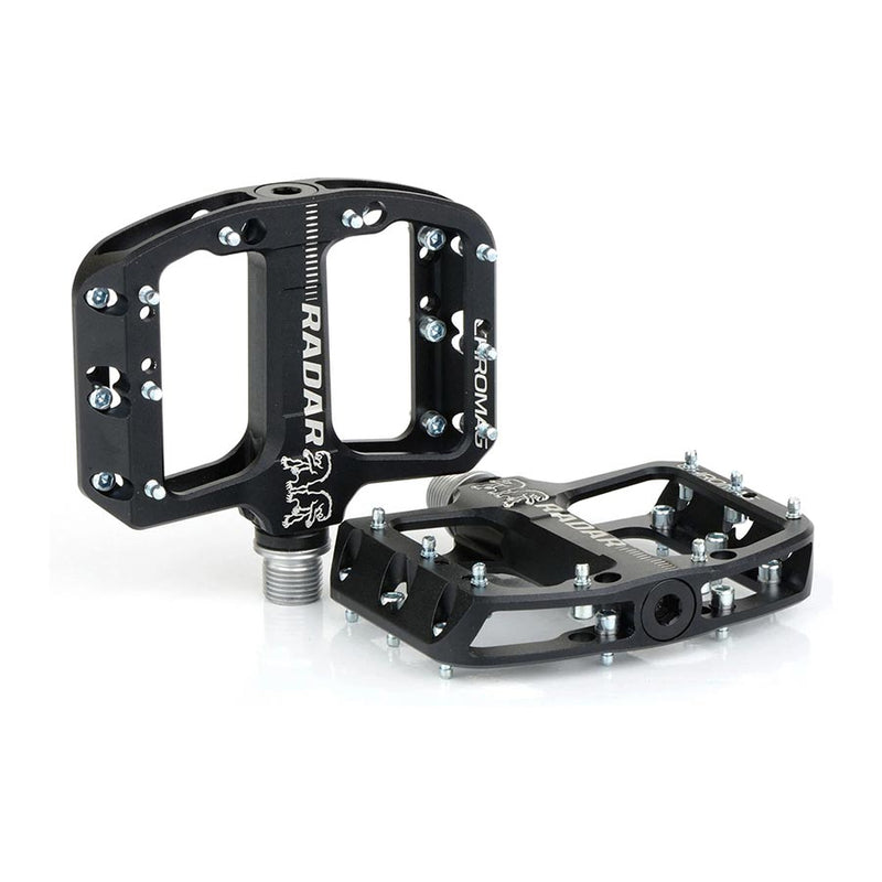 Load image into Gallery viewer, Chromag Radar Platform Pedals, Body: Aluminum, Spindle: Steel, 9/16'', Black