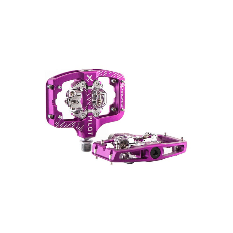 Load image into Gallery viewer, Chromag Pilot Pedals - Dual Sided Clipless, 9/16", Purple, Regular