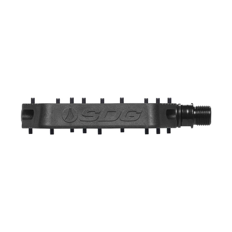 Load image into Gallery viewer, SDG Comp Platform Pedals 9/16" Chromoly Axle Composite Body Removable Pins Black