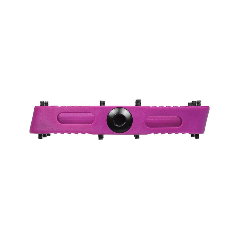 Load image into Gallery viewer, SDG Comp Platform Pedals 9/16" Axle Composite Body 18 Replaceable Pins Purple