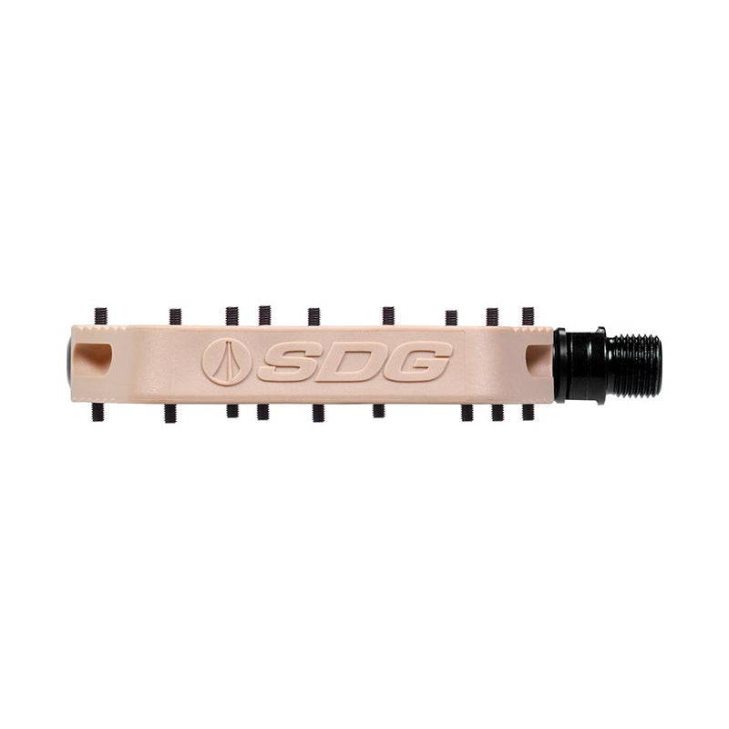 Load image into Gallery viewer, SDG Comp Platform Pedals 9/16" Chromoly Axle Composite Body Removable Pins Tan