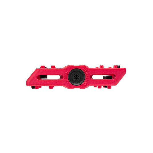Eclat Contra Platform Pedals, Body: Nylon, Spindle: Cr-Mo, 9/16'', Red, Pair