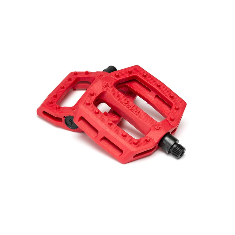 Load image into Gallery viewer, Eclat Slash Platform Pedals Body: Nylon, Spindle: Cr-Mo, 9/16'', Red, Pair