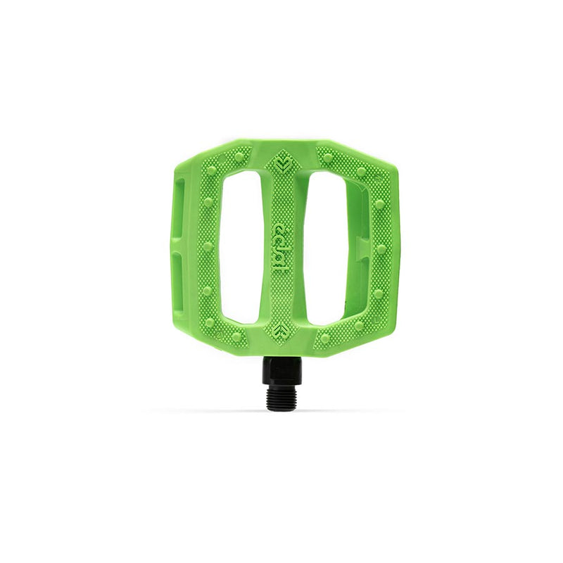 Load image into Gallery viewer, Eclat Slash Platform Pedals Body: Nylon, Spindle: Cr-Mo, 9/16'', Green, Pair