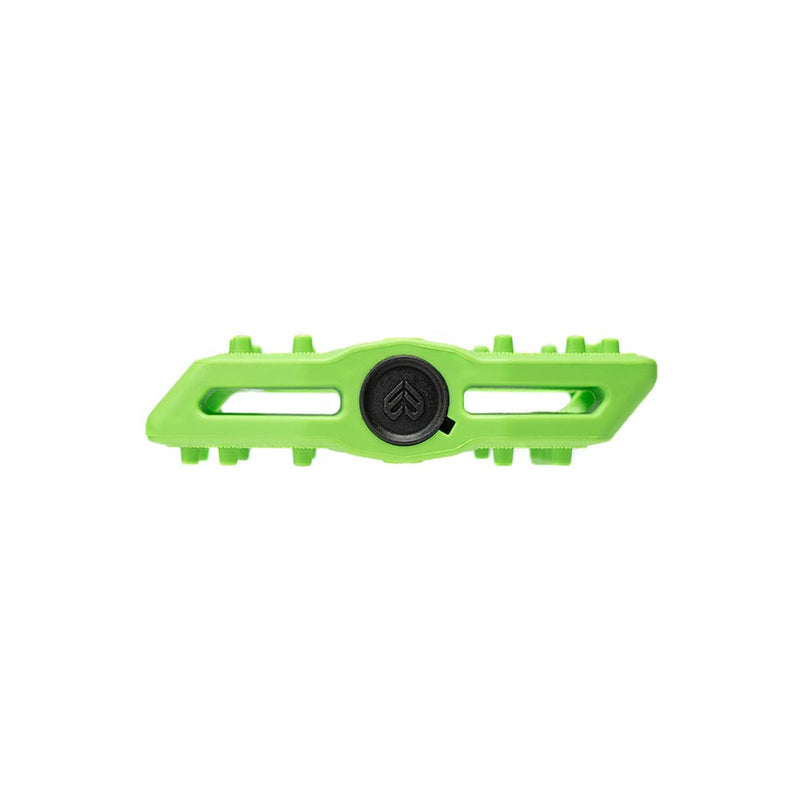Load image into Gallery viewer, Eclat Slash Platform Pedals Body: Nylon, Spindle: Cr-Mo, 9/16'', Green, Pair
