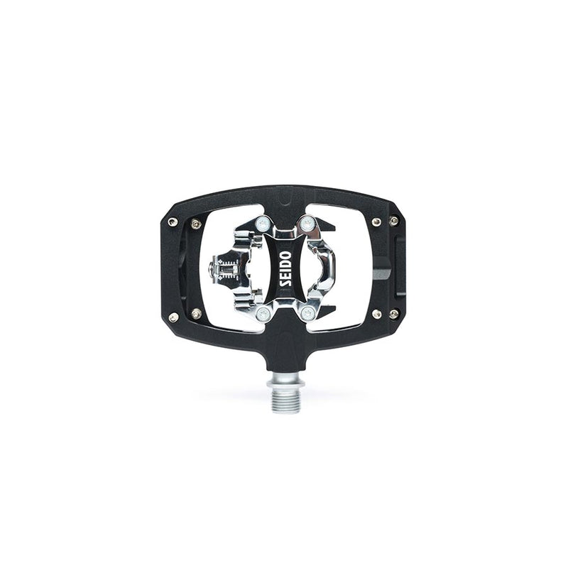 Load image into Gallery viewer, Seido-Clipless-Pedals-with-Cleats-Aluminum-PEDL1880-Bicycle-Pedals