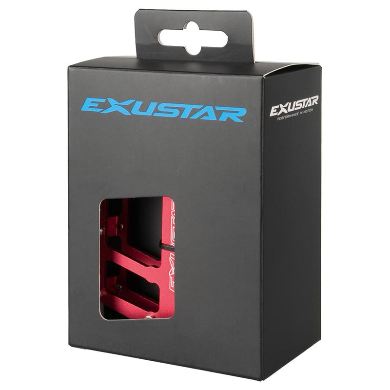 Load image into Gallery viewer, Exustar E-PB525 Platform Pedals, Body: Aluminum, Spindle: Cr-Mo, 9/16'', Red
