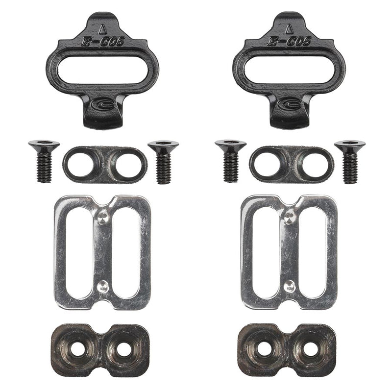 Load image into Gallery viewer, Exustar E-C05F Cleats Compatibility: SPD, Float: 6°, Black