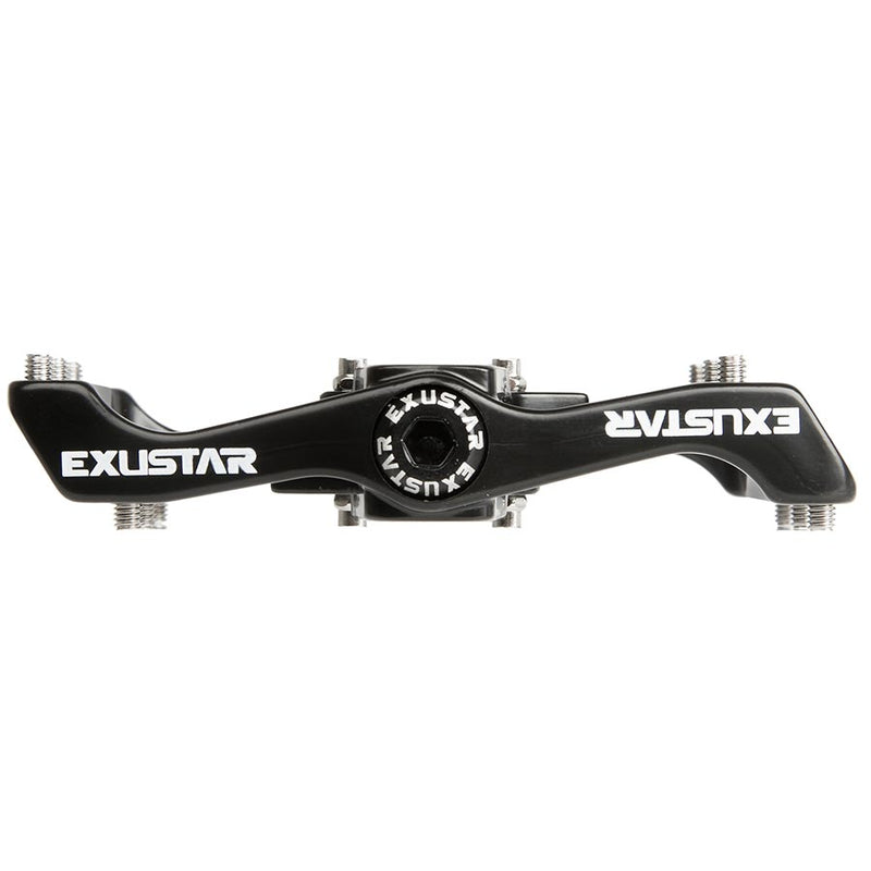 Load image into Gallery viewer, Exustar E-PM820-2 Dual Sided Pedals, Body: Aluminum, Spindle: Cr-Mo, 9/16'', Black, Pair