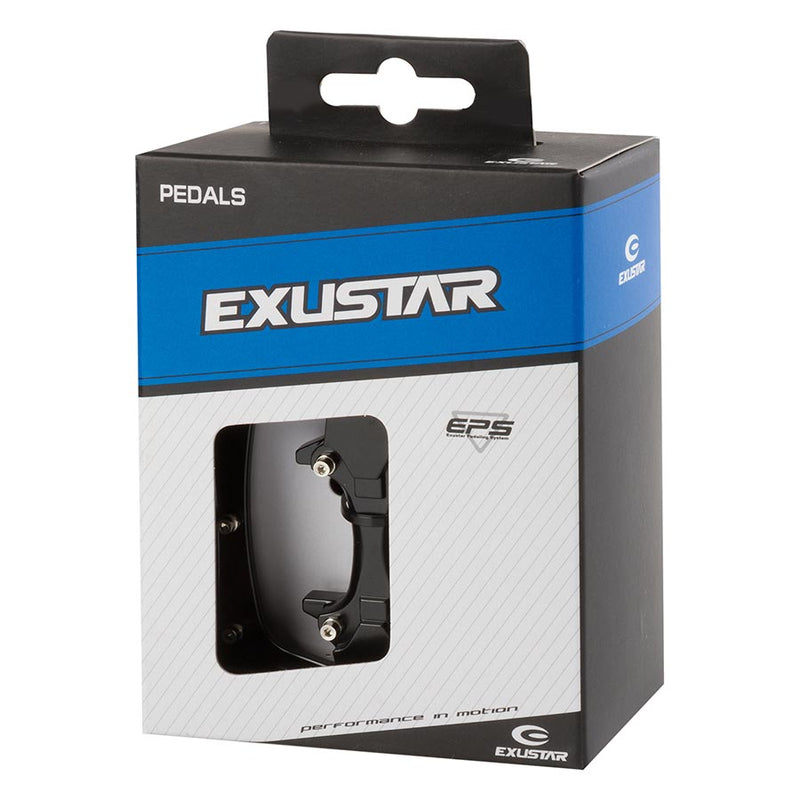 Load image into Gallery viewer, Exustar E-PM820-2 Dual Sided Pedals, Body: Aluminum, Spindle: Cr-Mo, 9/16'', Black, Pair