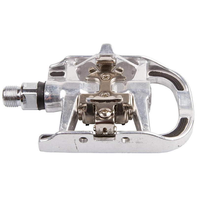Load image into Gallery viewer, M-Wave Drag-T2 Dual Sided Pedals, Body: Aluminum, Spindle: Cr-Mo, 9/16'', Silver