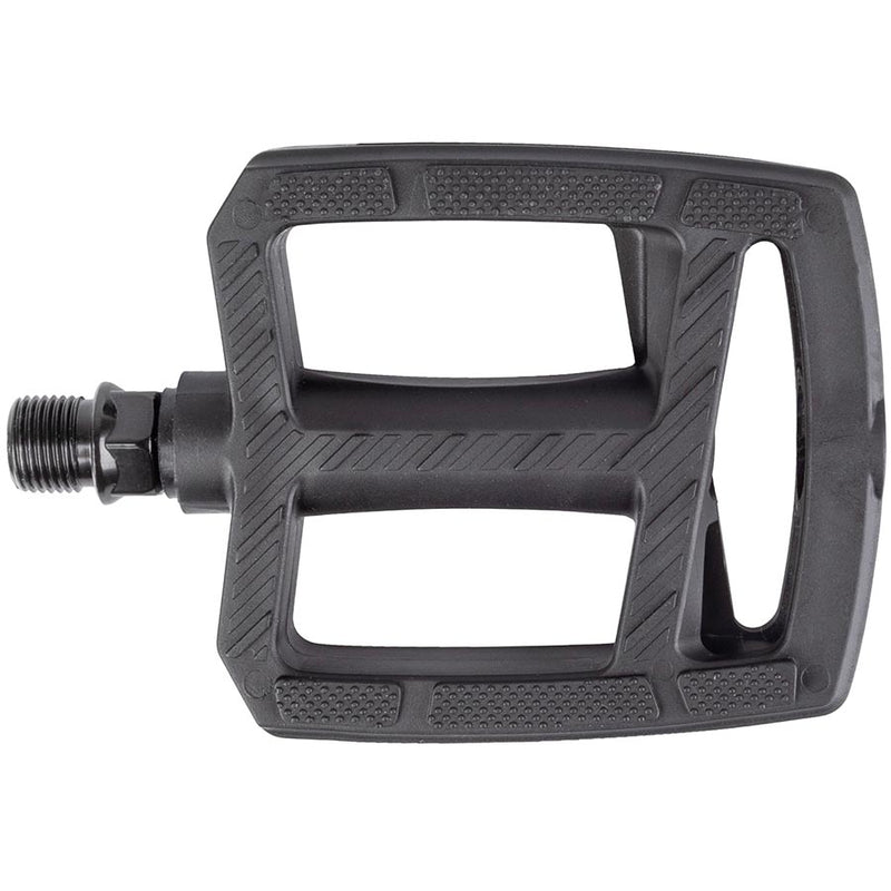 Load image into Gallery viewer, M-Wave Steady Flat 2 Pedals Body: Plastic, Spindle: Boron Steel, 9/16'', Black, Pair