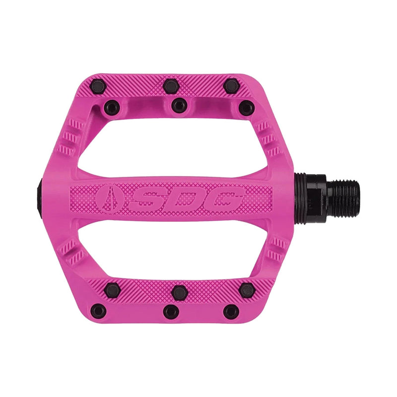 Load image into Gallery viewer, SDG Components Slater Jr Platform Pedals, Body: Nylon, Spindle: Cr-Mo, Pink, Pair