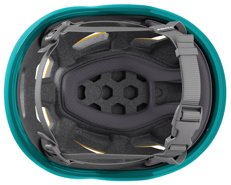 Load image into Gallery viewer, Singing Rock Penta Junior Helmet in Yellow/Blue - Safety and Style for Young Climbers