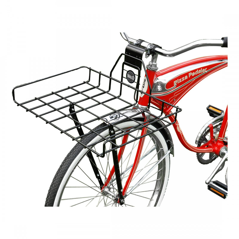 Load image into Gallery viewer, Wald Products #257GB Front Rack Front Axle/Handlebar 26`/27.5`/700c Black