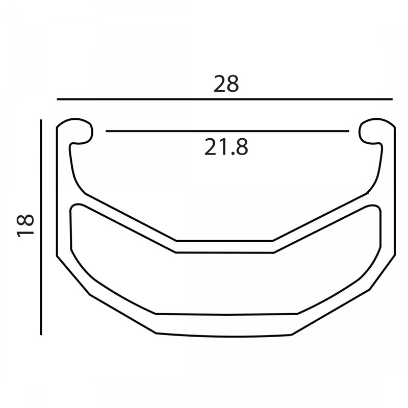Load image into Gallery viewer, Envy RR Sun Ringle 24in Envy RR Black 36 Eyeletted Spoke Holes and Welded Seam