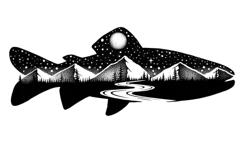 Load image into Gallery viewer, Trout-themed Sticker Art Kit: Bring Nature Indoors with Creative Designs