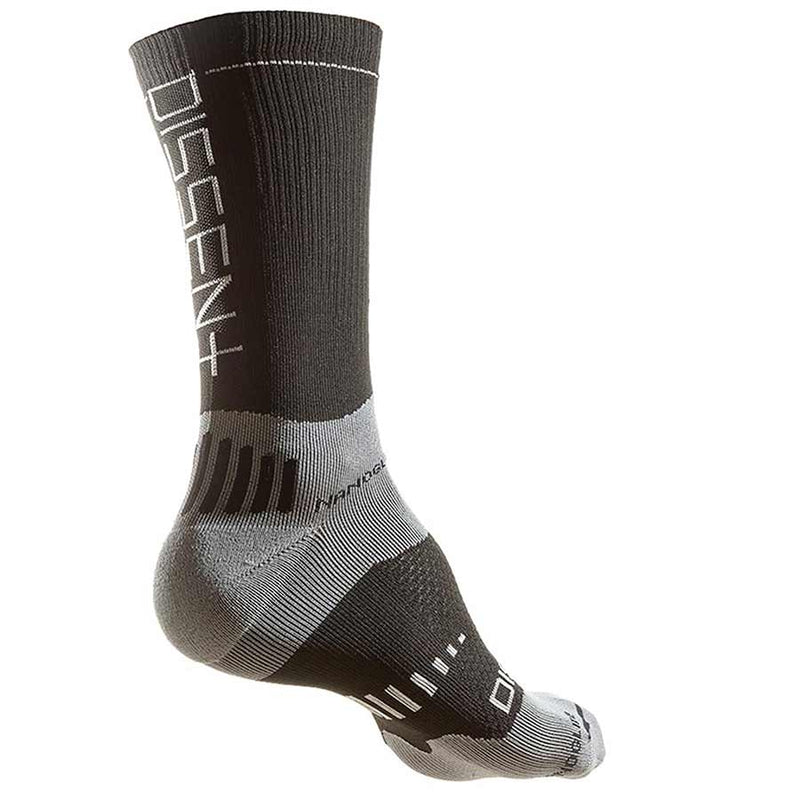 Load image into Gallery viewer, Dissent Supercrew Nano 8" Compression socks, Black, S (Men 4-6.5)