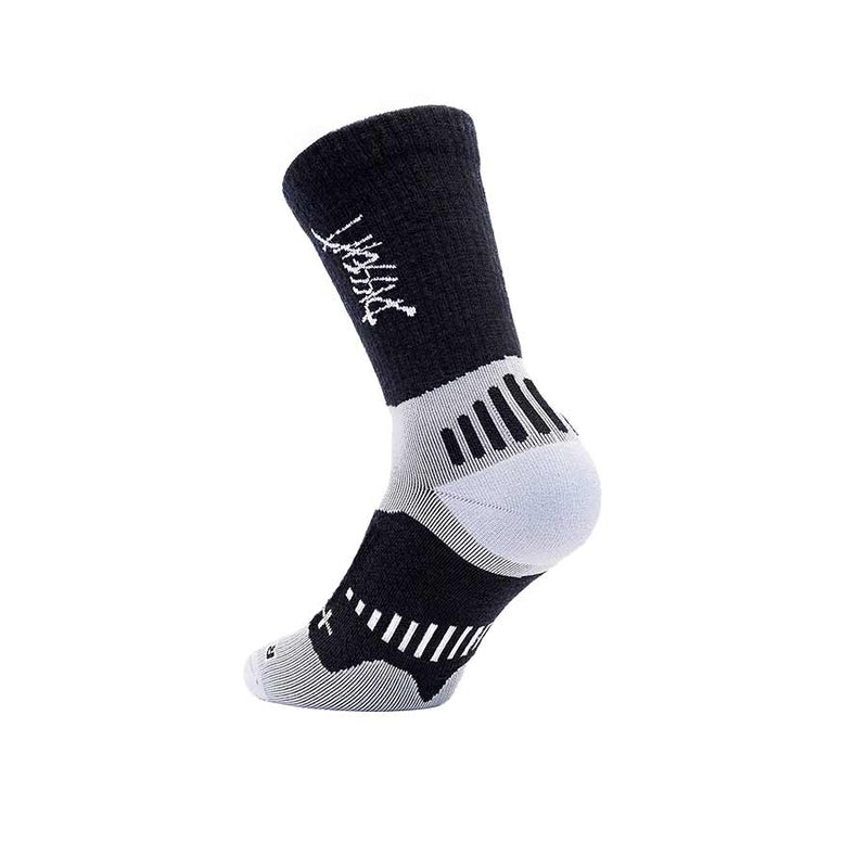 Load image into Gallery viewer, Dissent Supercrew Ultra Mtn Merino 6'', Socks, Black, S, (Men 4-6.5)