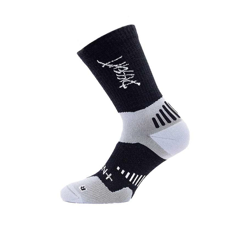 Load image into Gallery viewer, Dissent Supercrew Ultra Mtn Merino 6'', Socks, Black, S, (Men 4-6.5)