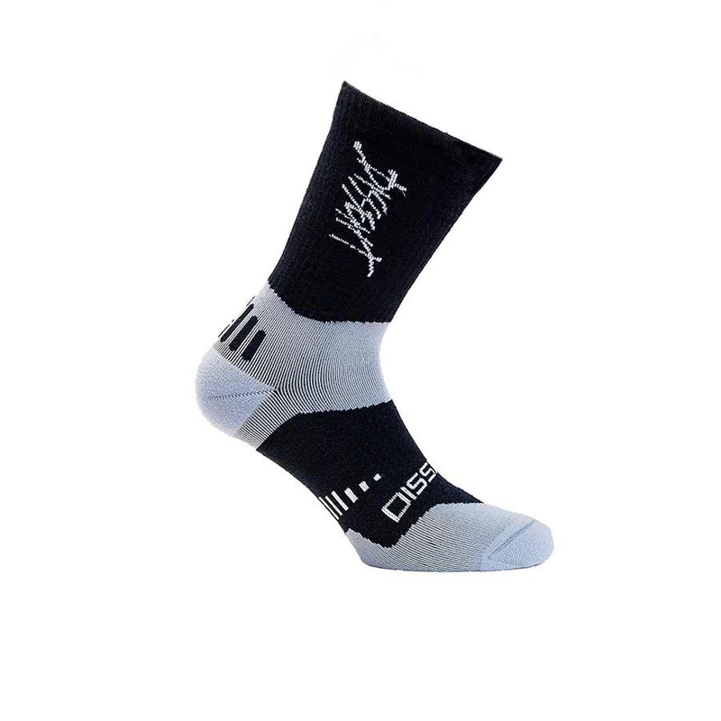 Load image into Gallery viewer, Dissent Supercrew Ultra Mtn Merino 6'', Socks, Black, S, (Men 4-6.5)
