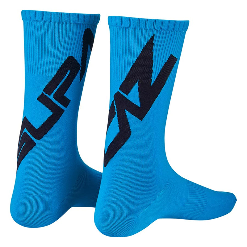 Load image into Gallery viewer, Supacaz SupaSox Twisted Socks, Black/Neon Blue, S, Pair
