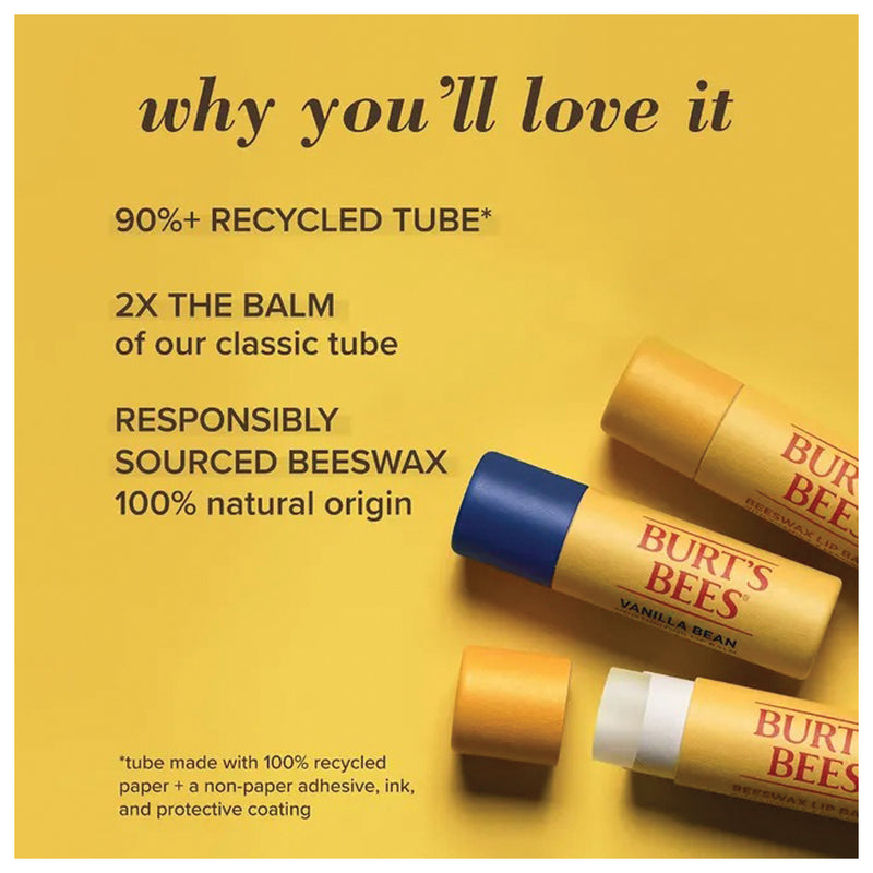 Load image into Gallery viewer, Burt's Bees Lip Balm Vanilla P Tube .34oz