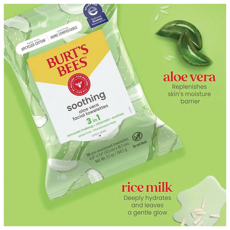 Load image into Gallery viewer, Burt's Bees Sensitive Facial Towelettes - 30ct Pack