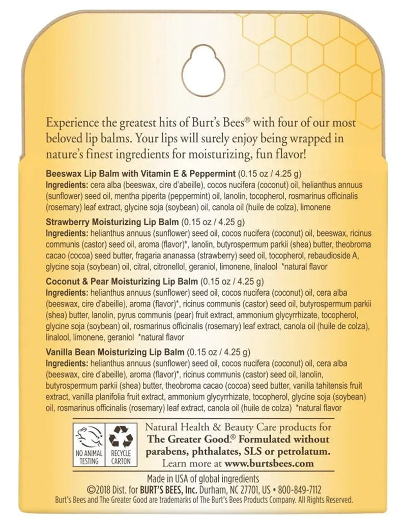 Load image into Gallery viewer, Burt's Bees Best of Burt Bliss 4-Pack Gift Set