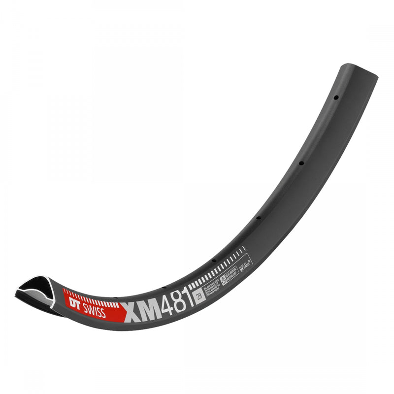 Load image into Gallery viewer, DT Swiss XM 481 29" Tubeless Disc Rim 28h Black Squorx Nipples and Rim Washers