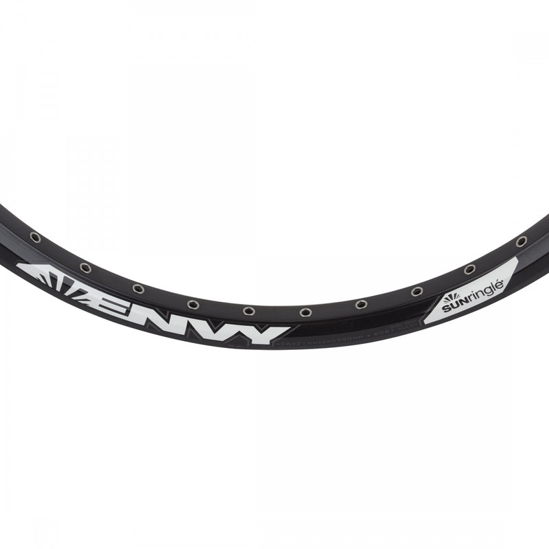 Load image into Gallery viewer, Envy FT Sun Ringle 20in Envy FT Black 36 Eyeletted Spoke Holes and Welded Seam