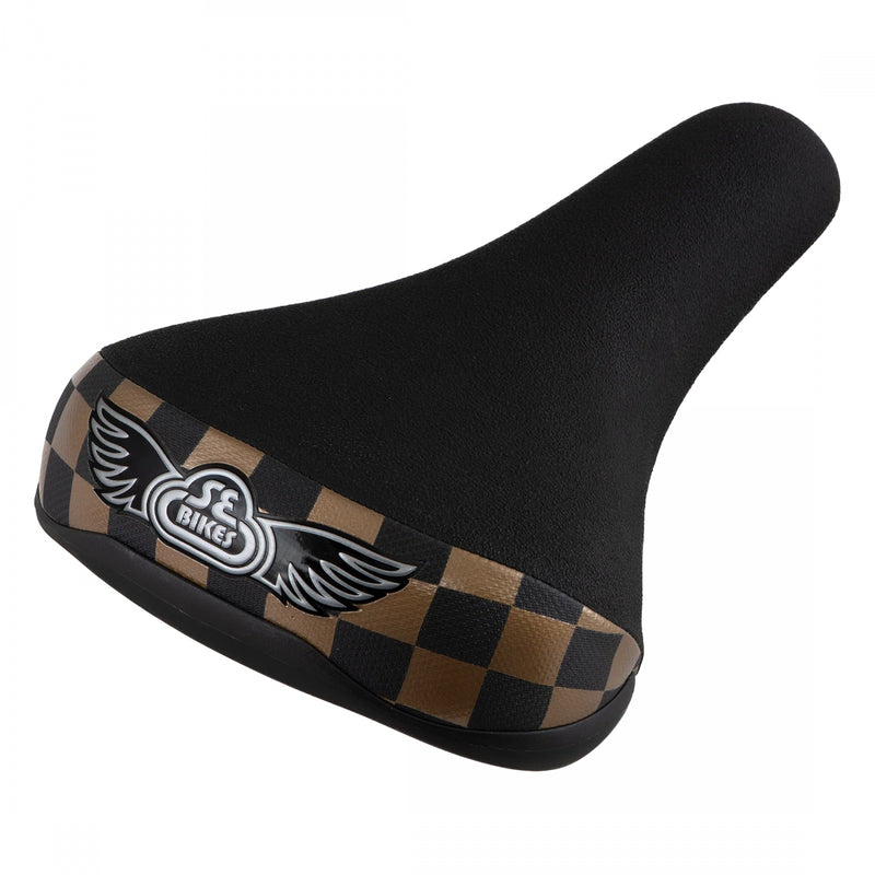 Load image into Gallery viewer, Se Bikes SE Seat BMX Unisex Gld/Blk Checkerboard