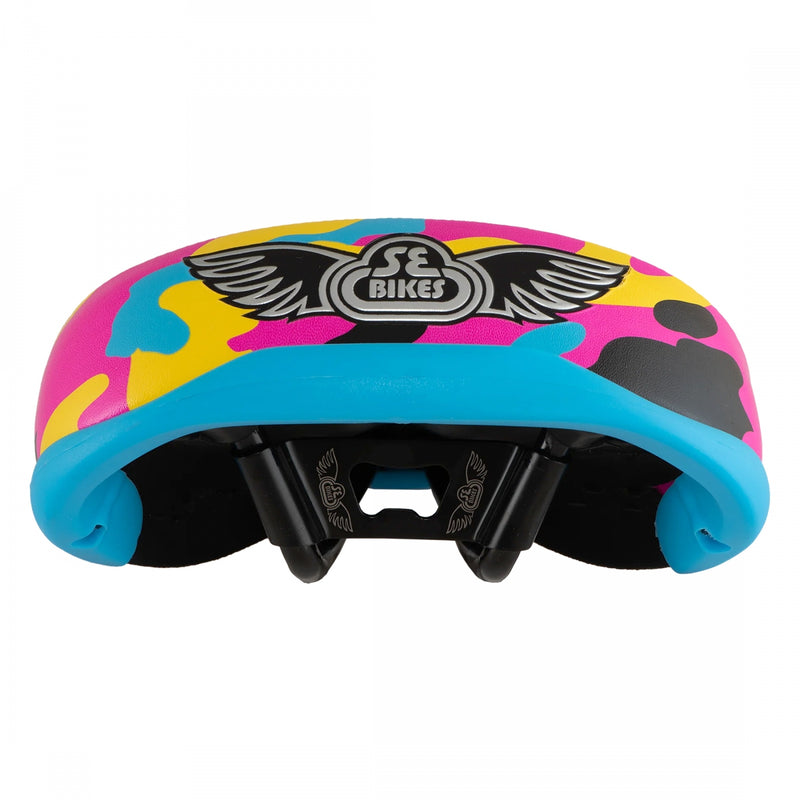 Load image into Gallery viewer, Se Bikes SE Seat BMX Unisex Rainbow Camo