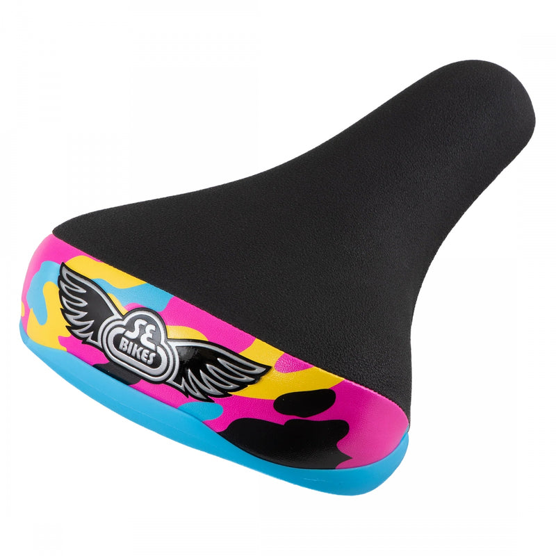 Load image into Gallery viewer, Se Bikes Flyer Seat BMX Unisex Rainbow Camo