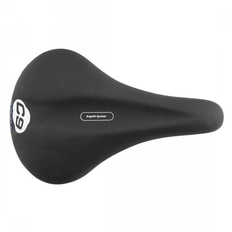 Load image into Gallery viewer, Cloud-9 Unisex Bicycle Comfort Seat Spring - Black Vinyl Steel Rails
