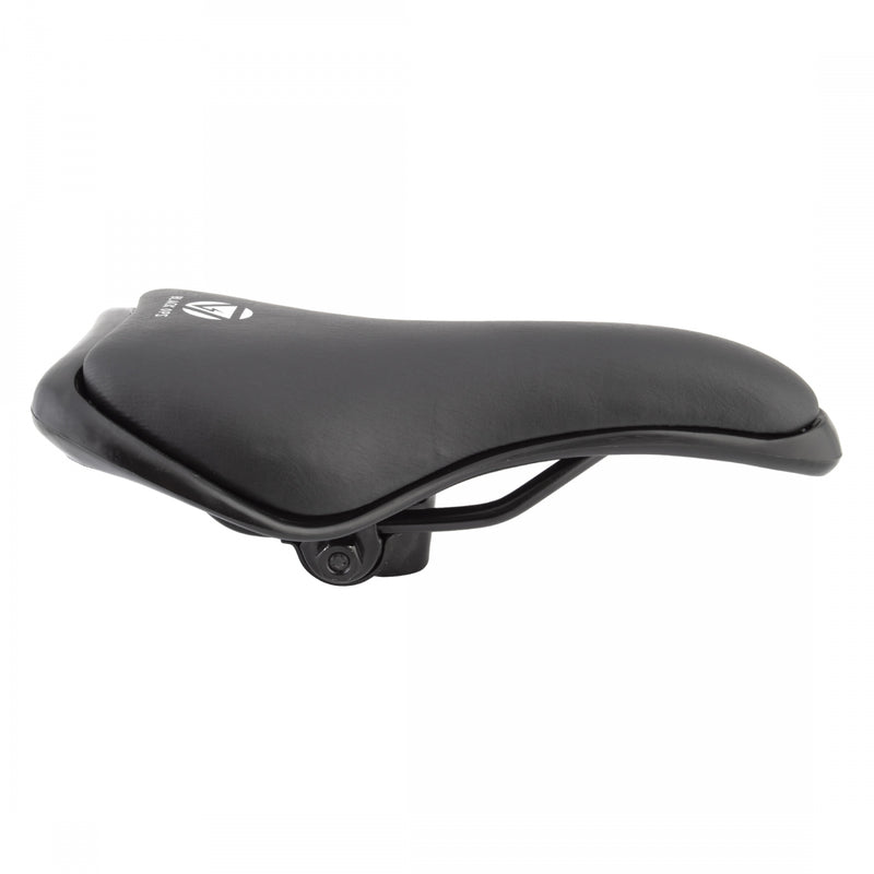 Load image into Gallery viewer, Black Ops Drop Nose BMX Saddle - Black Synthetic Material Unisex