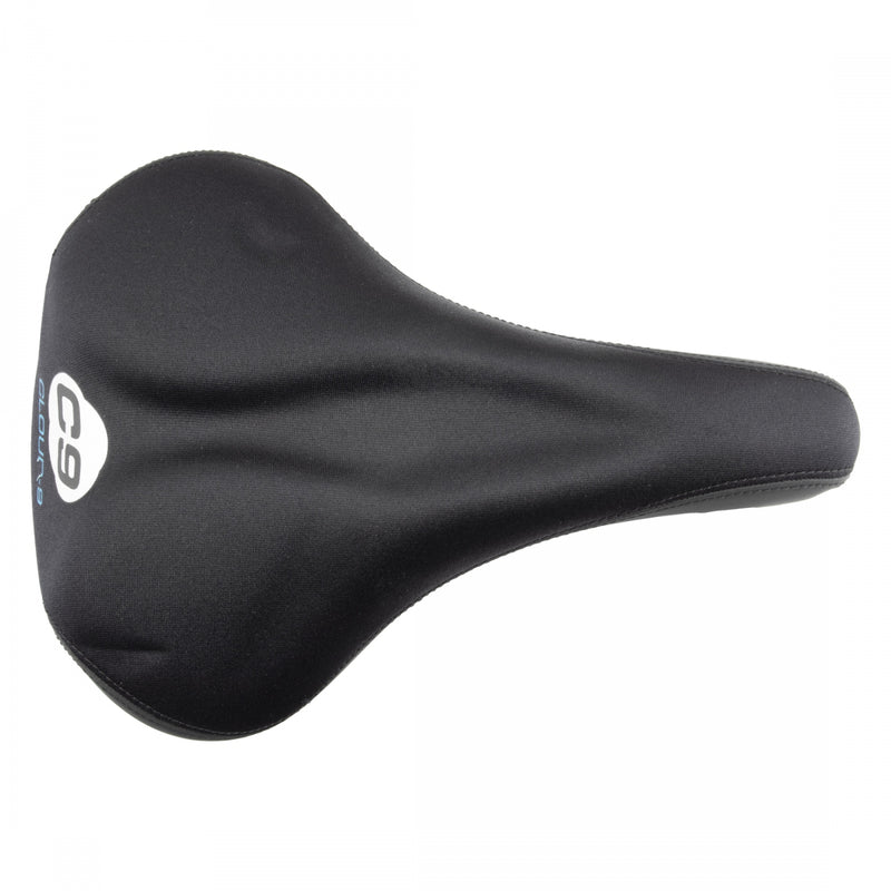 Load image into Gallery viewer, Cloud-9 Mens Bicycle Comfort Saddle - Black Lycra Cover Steel Rails