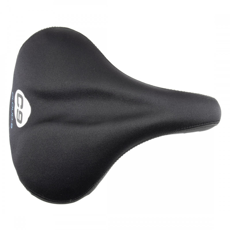 Load image into Gallery viewer, Cloud-9 Ladies Bicycle Comfort Saddle - Black Lycra Cover Steel Rails