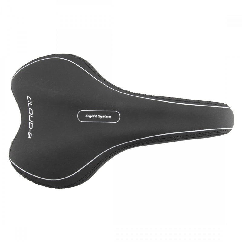 Load image into Gallery viewer, Cloud-9 Mens Bicycle Comfort Sport Seat - Black Vinyl Cover Multi-Stage Foam