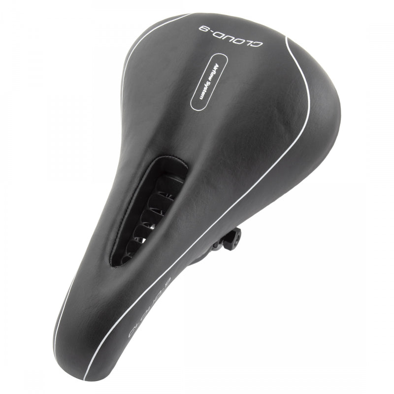 Load image into Gallery viewer, Cloud-9 Unisex Youth Cut Out Bicycle Comfort Seat - Black Vinyl Cover Steel