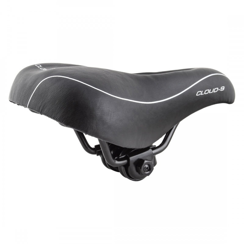 Load image into Gallery viewer, Cloud-9 Unisex Youth Cut Out Bicycle Comfort Seat - Black Vinyl Cover Steel