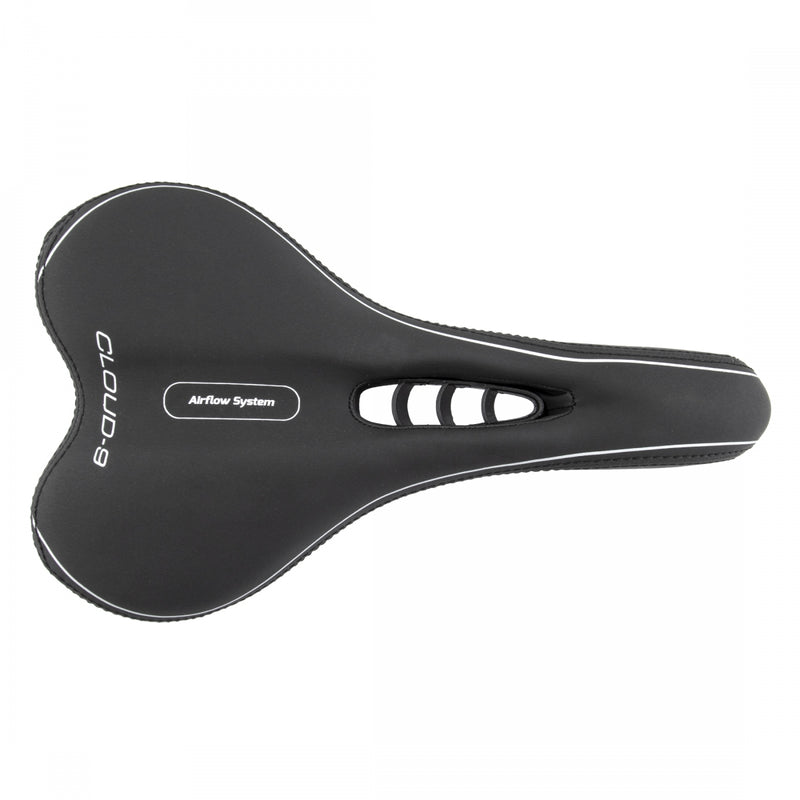 Load image into Gallery viewer, Cloud-9 Mens Bicycle Comfort Sport Seat Relief Channel - Black Vinyl Cover