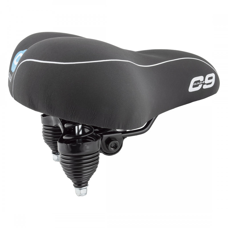 Load image into Gallery viewer, Cloud-9 Unisex Bicycle Comfort Seat Cruiser Anatomic Relief Springs Black