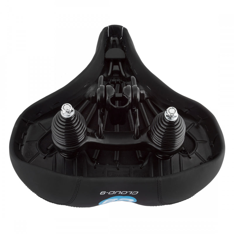 Load image into Gallery viewer, Cloud-9 Unisex Suspension Saddle, Cruiser-ciser Springs, Multi-Stage Foam, Black