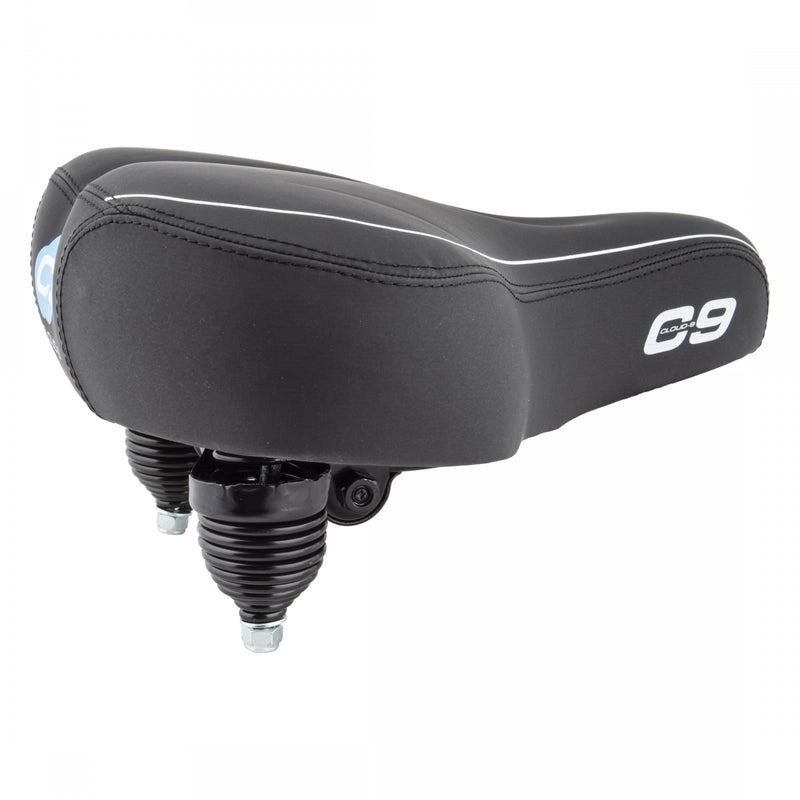 Load image into Gallery viewer, Cloud-9 Unisex Suspension Saddle, Cruiser-ciser Springs, Multi-Stage Foam, Black